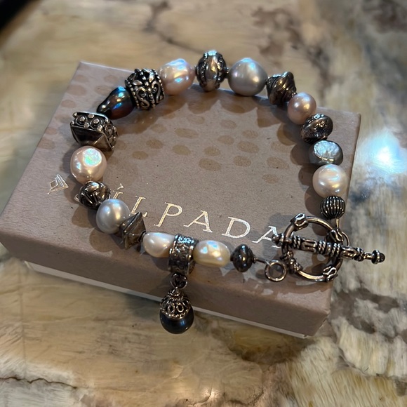 Silpada rare freshwater pearl and silver bracelet - Picture 2 of 10